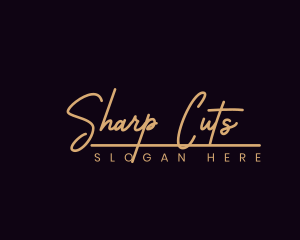 Fashion Script Style logo design