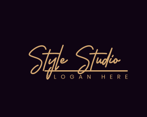 Fashion Script Style logo design