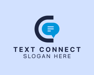 Chatbox Message Letter C logo