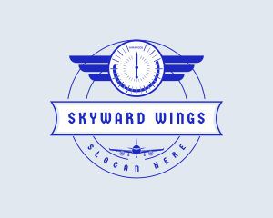 Aviation Wing Flight logo design