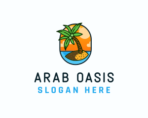 Palm Island Resort logo design