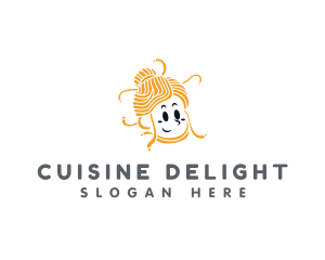 Female Pasta Cuisine logo design