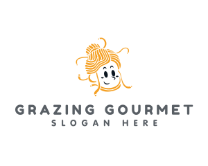 Female Pasta Cuisine logo design