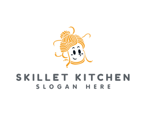 Female Pasta Cuisine logo design