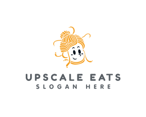 Female Pasta Cuisine logo design