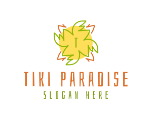 Tiki Sun Tropical  logo design