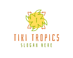 Tiki Sun Tropical  logo design