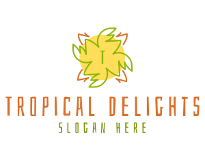 Tiki Sun Tropical  logo design