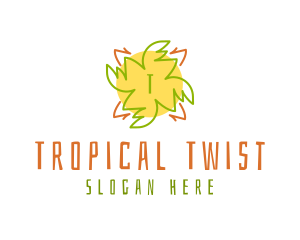 Tiki Sun Tropical  logo design