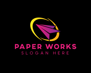 Paper Plane Logistics logo design