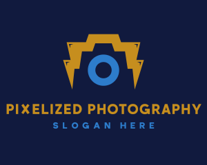 Camera Flash Lightning logo design