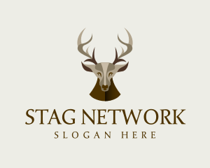 Wild Deer Stag logo design