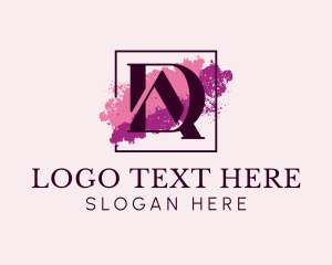 Feminine Watercolor Artist logo