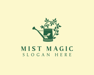 Watering Can Garden Plant logo