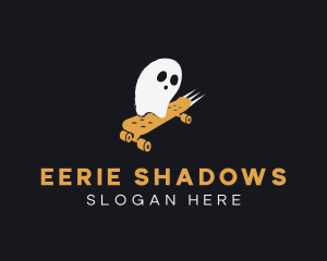 Spooky Ghost Skateboard logo design