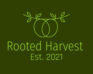 Minimalist Olive Branch logo design