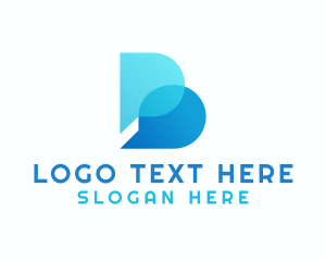 Communication - Digital Communication Letter B logo design