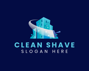 Squeegee Building Cleaning logo design