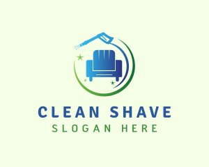 Furniture Pressure Washer Cleaning logo design