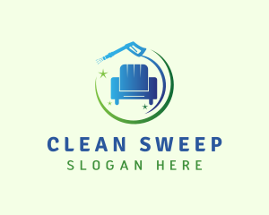 Furniture Pressure Washer Cleaning logo design