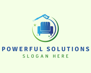 Furniture Pressure Washer Cleaning logo design