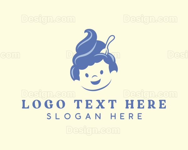 Ice Cream Yogurt Dessert Logo