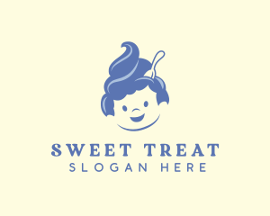 Ice Cream Yogurt Dessert logo design