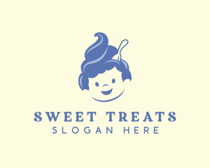 Ice Cream Yogurt Dessert logo design