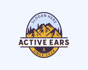 Mountain Trekking Tour logo design