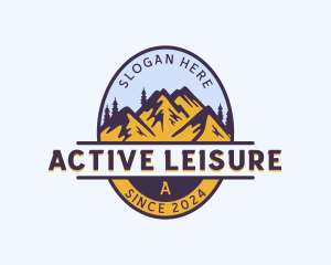 Mountain Trekking Tour logo design