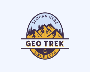 Mountain Trekking Tour logo design