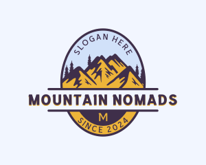 Mountain Trekking Tour logo design