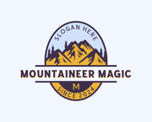 Mountain Trekking Tour logo design