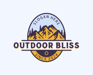 Mountain Trekking Tour logo design