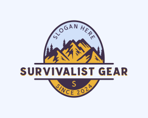 Mountain Trekking Tour logo design