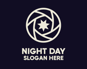 Star Lens Night Photography logo design