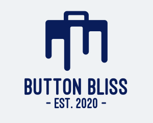 Blue Briefcase Luggage logo design