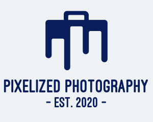 Blue Briefcase Luggage logo design