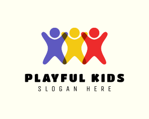 Bright Colored Kids logo design