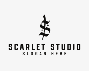 Gothic Studio Letter S logo design