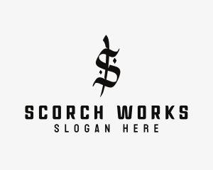 Gothic Studio Letter S logo design