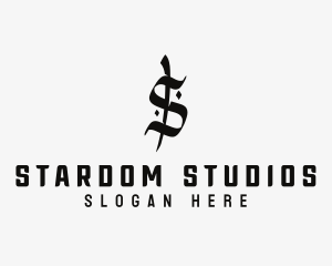 Gothic Studio Letter S logo design