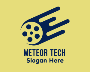 Blue Meteor Film Reel logo