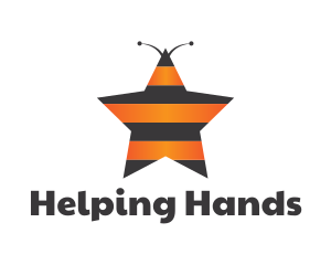 Star Bee Insect Stripes logo