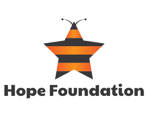 Star Bee Insect Stripes logo