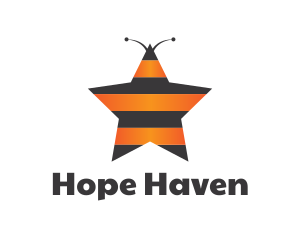 Non Profit - Star Bee Insect Stripes logo design