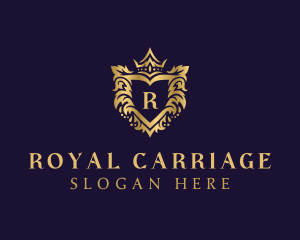 Gradient Royal Shield logo design