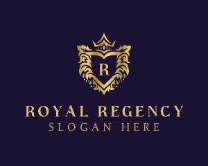 Gradient Royal Shield logo design