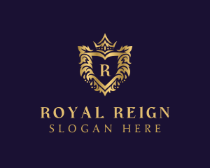 Gradient Royal Shield logo design