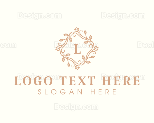 Flower Decoration Fashion Logo